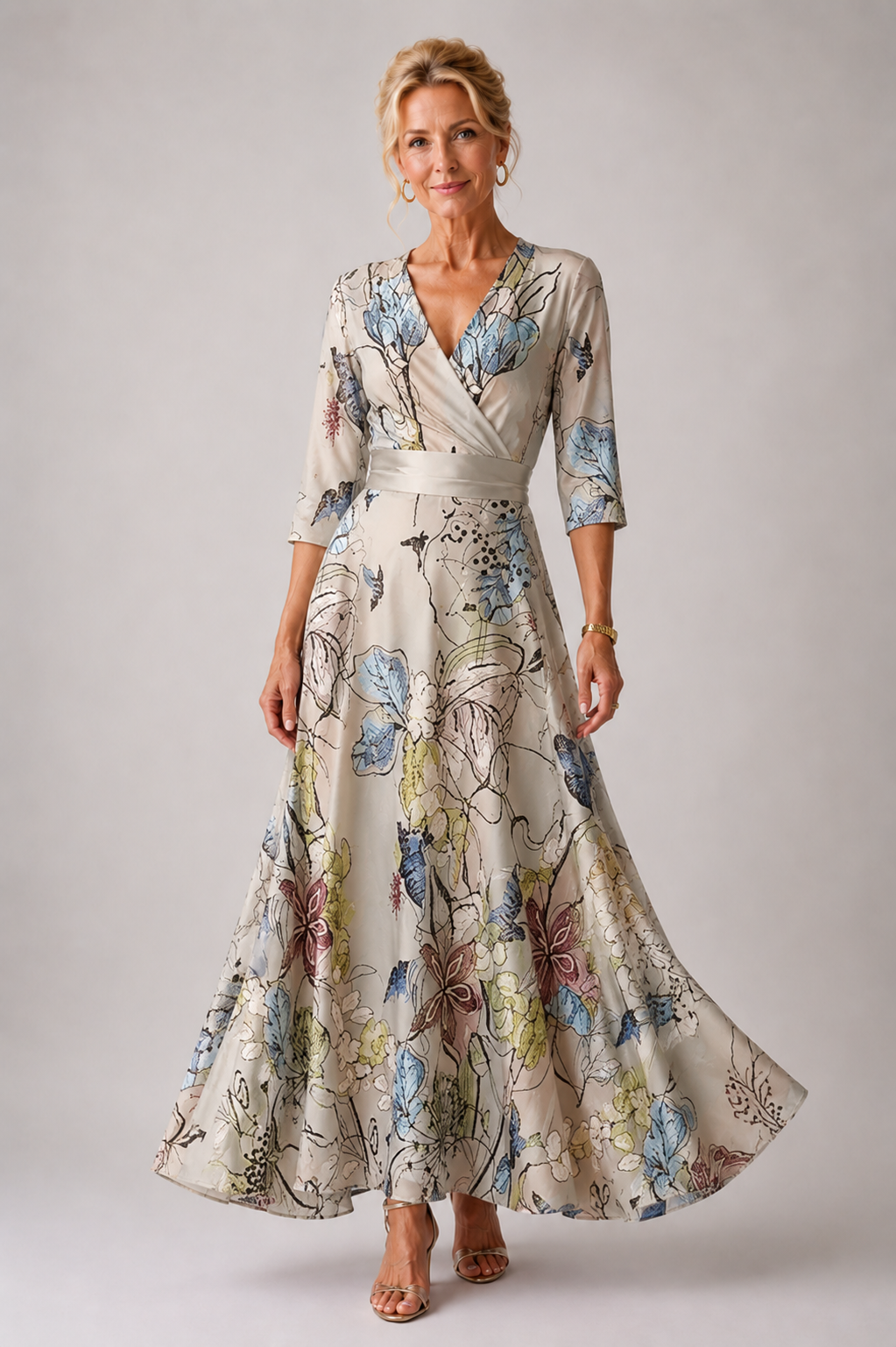Isa | Abito Elegante con Stampa Floreale