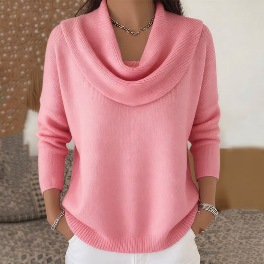 Giuliana | Maglione a Collo Drappeggiato