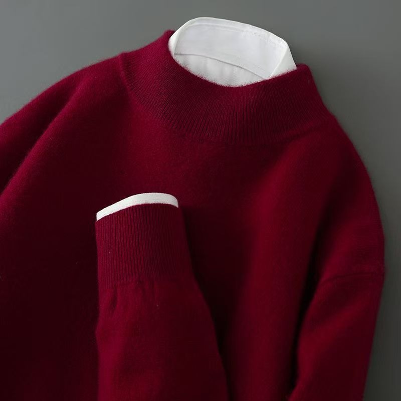 Maglione Cashmere Collo Medio