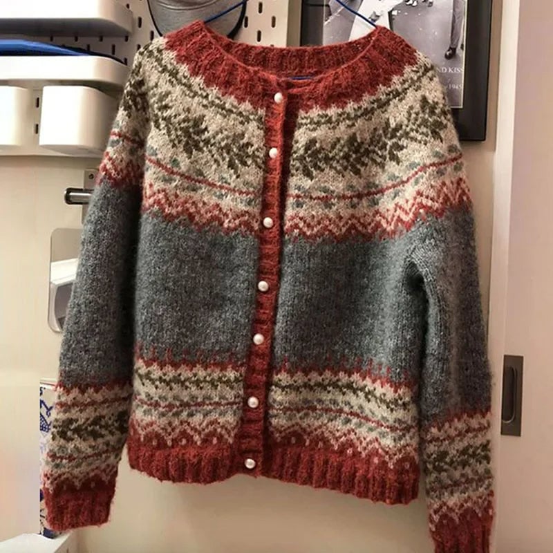 Emma | Cardigan Vintage in Maglia Accogliente