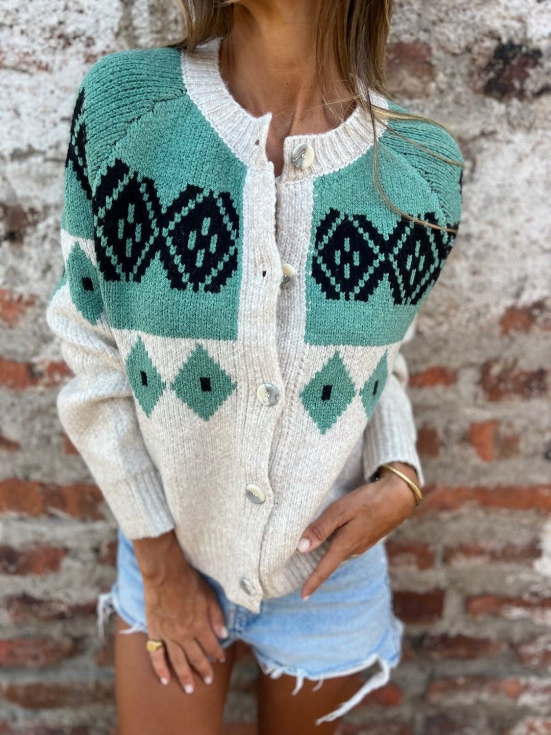 Isla | Cardigan Vintage in Maglia Accogliente