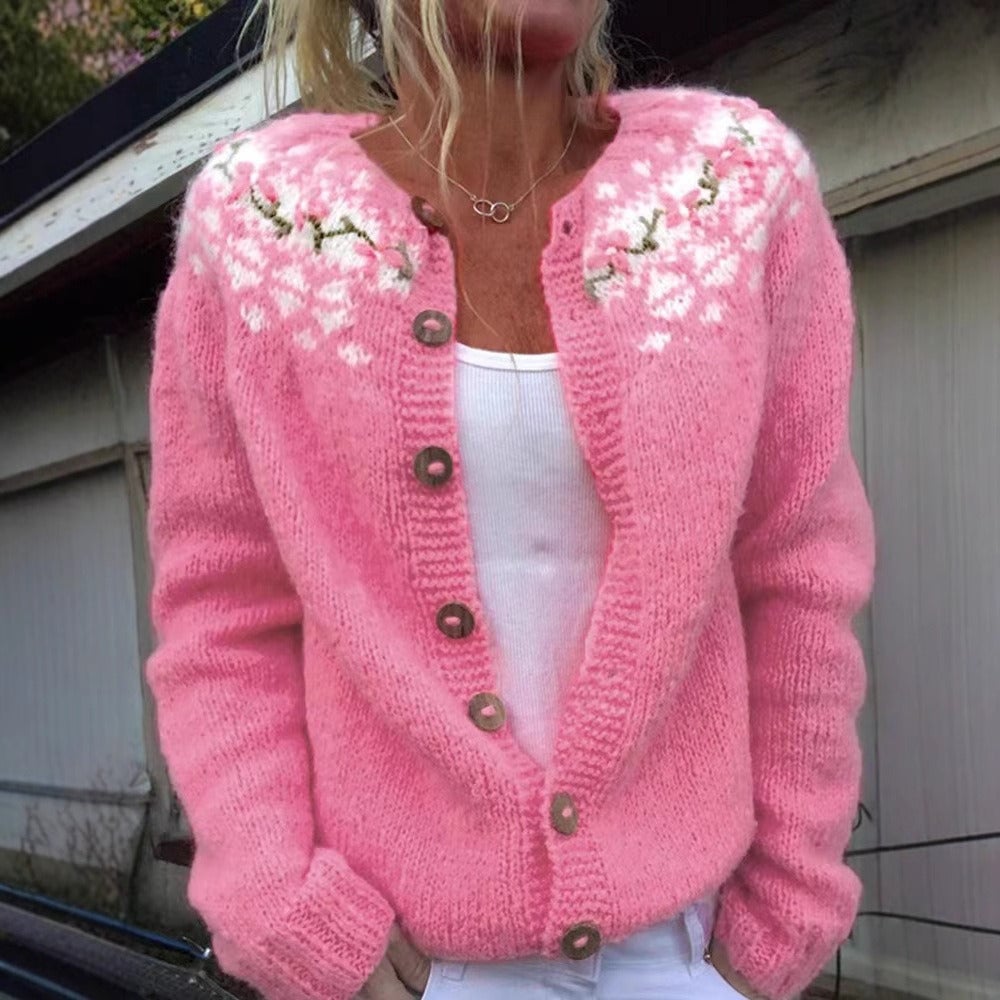 Nora | Cardigan Vintage in Maglia Accogliente
