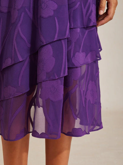 Matilde | Gonna Midi in Chiffon a Motivi Floreali