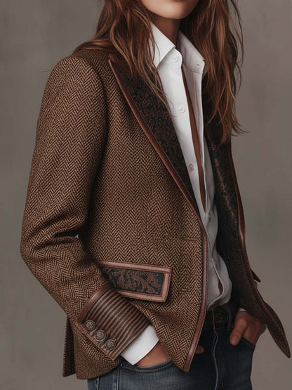 Gisella | Blazer con Inserti a Zigzag