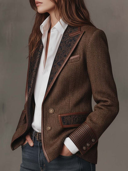 Gisella | Blazer con Inserti a Zigzag