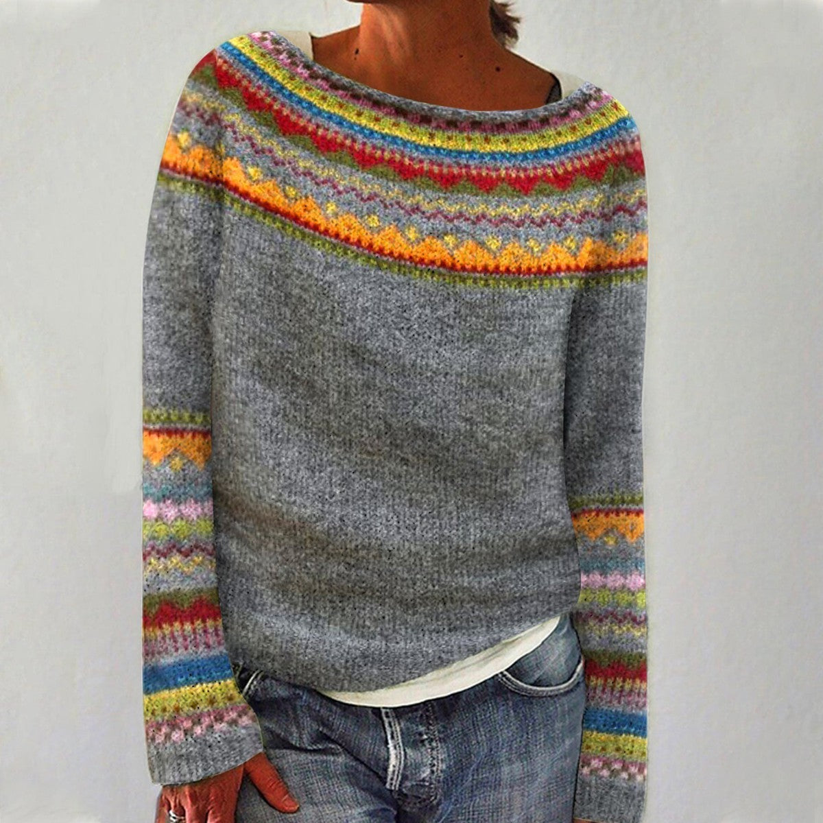 Mira™ | Maglione Retro d'Autunno
