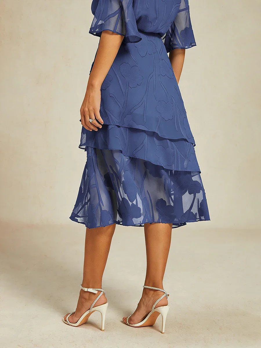 Matilde | Gonna Midi in Chiffon a Motivi Floreali