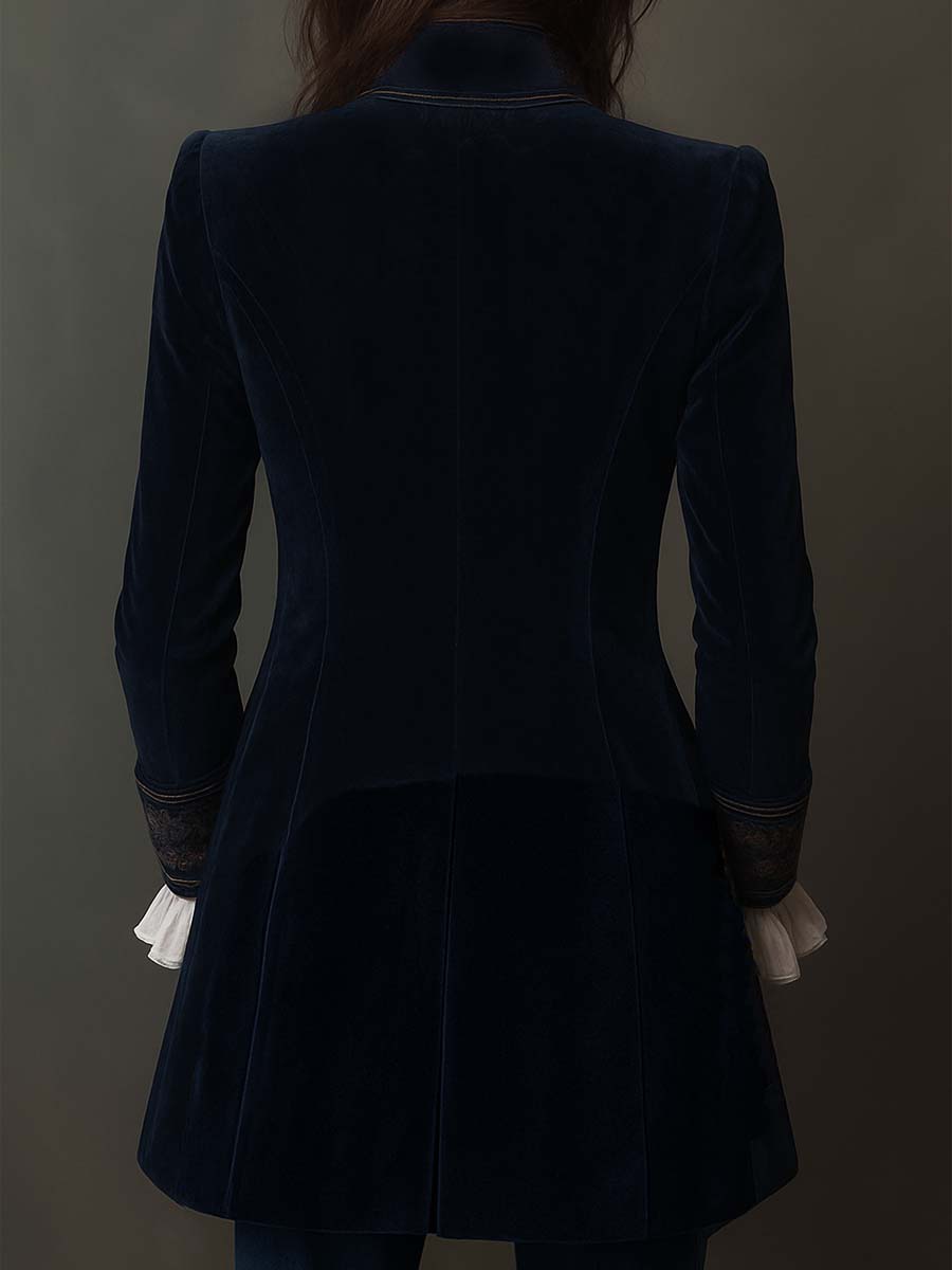 Ambra | Blazzer Lungo Vintage Blu Marino