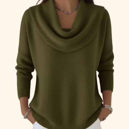 Giuliana | Maglione a Collo Drappeggiato