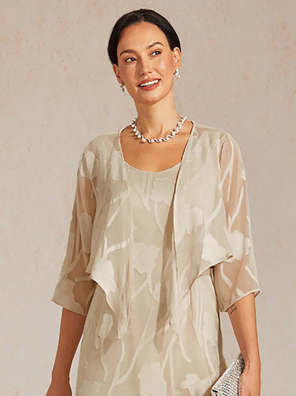 Olga | Coprispalle in Chiffon Trasparente a Motivi Floreali