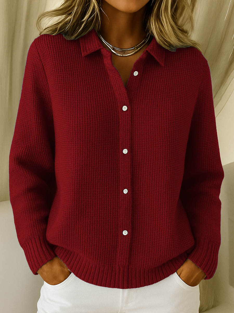 Maeve – Cardigan Classico in Maglia con Bottoni