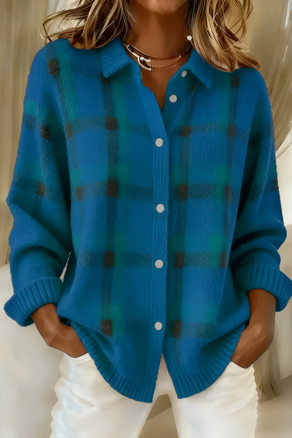 Mirella | Cardigan a Quadri Morbido