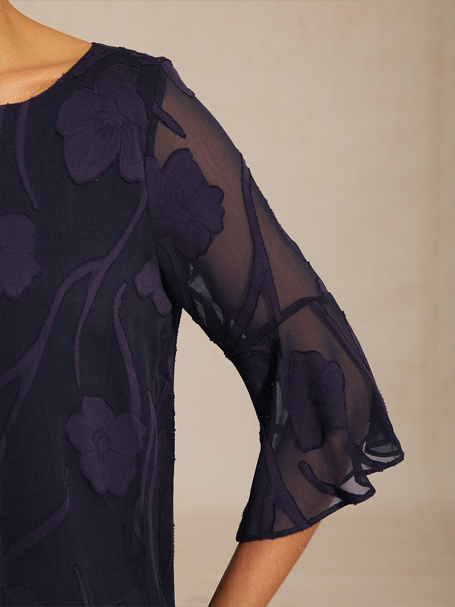 Livia | Camicetta Elegante in Chiffon con Orlo Asimmetrico