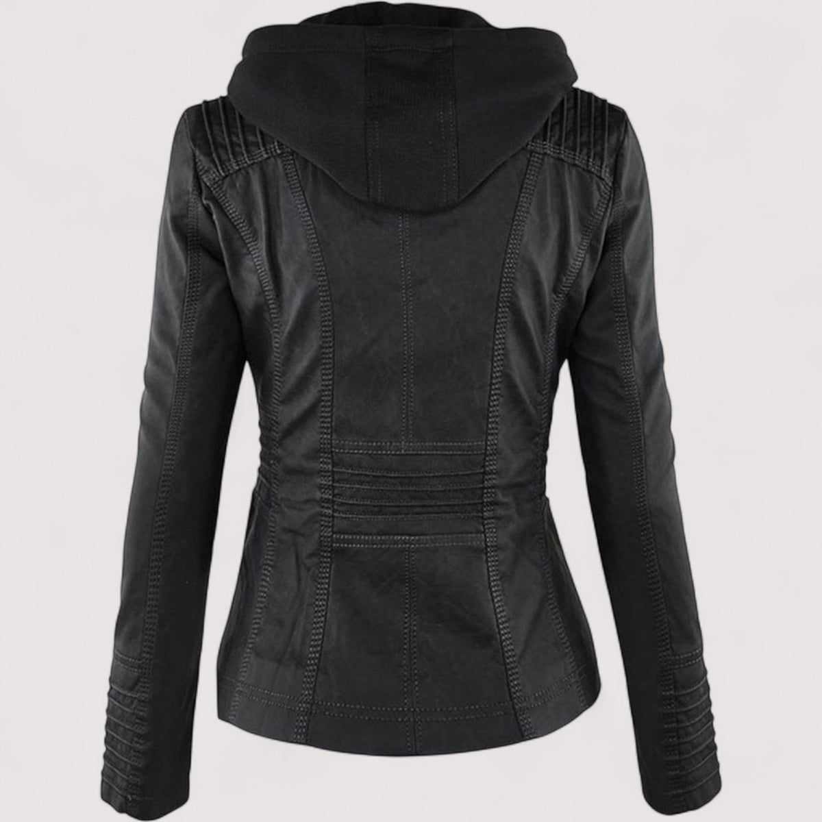 Laurina – Giacca Biker Aderente con Cappuccio