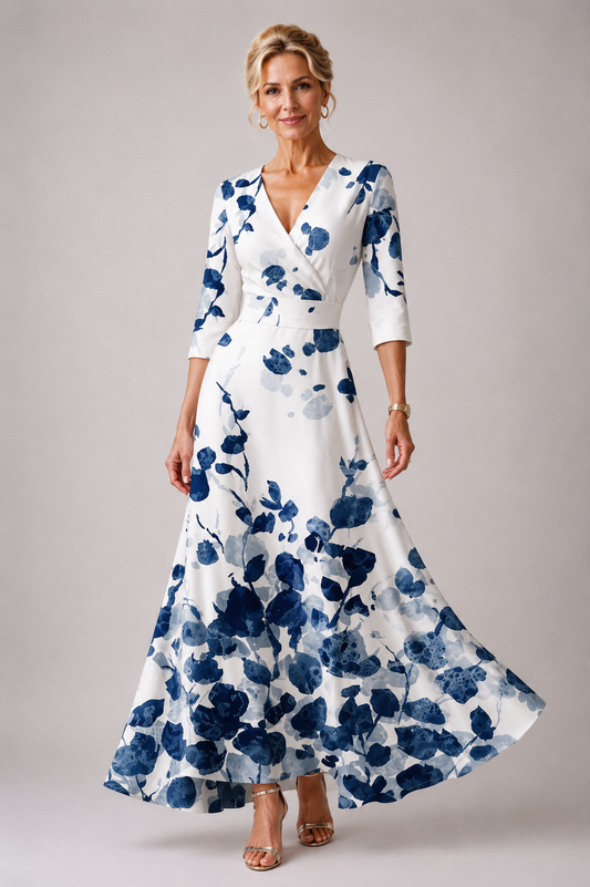 Isa | Abito Elegante con Stampa Floreale