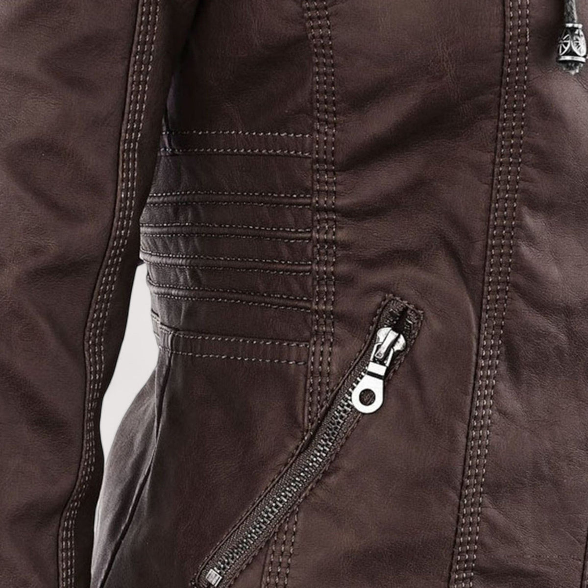 Laurina – Giacca Biker Aderente con Cappuccio