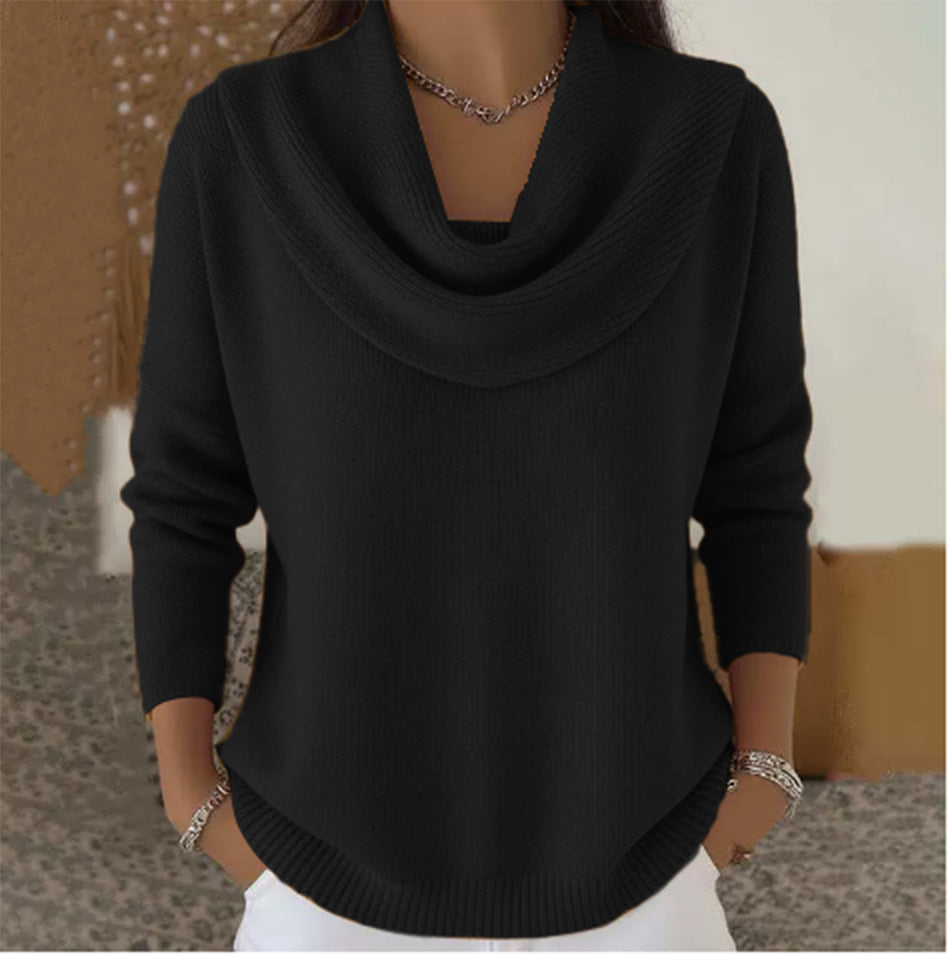 Giuliana | Maglione a Collo Drappeggiato