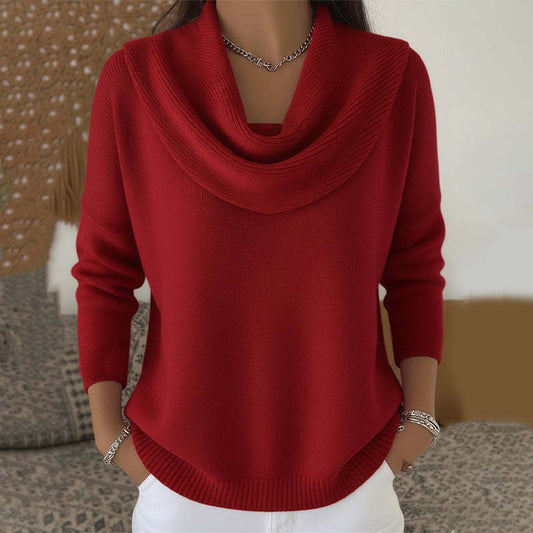 Giuliana | Maglione a Collo Drappeggiato