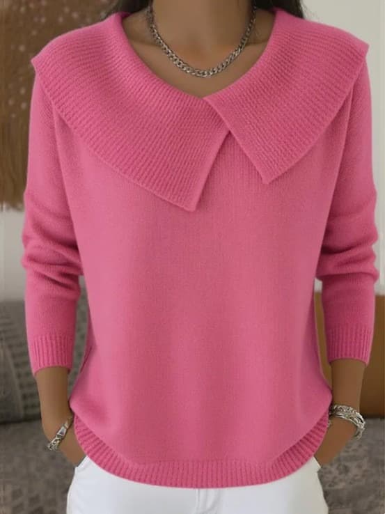 Sveva | Maglione a Collo con Drappeggio