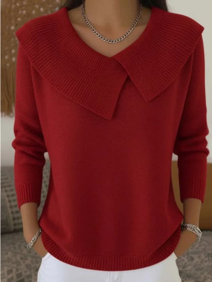 Sveva | Maglione a Collo con Drappeggio