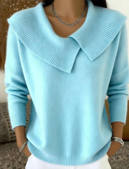 Sveva | Maglione a Collo con Drappeggio