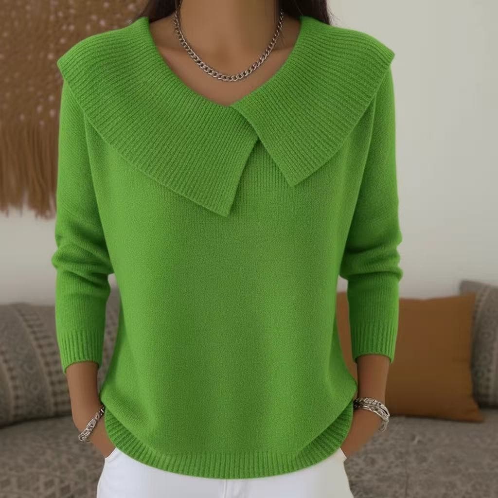 Sveva | Maglione a Collo con Drappeggio
