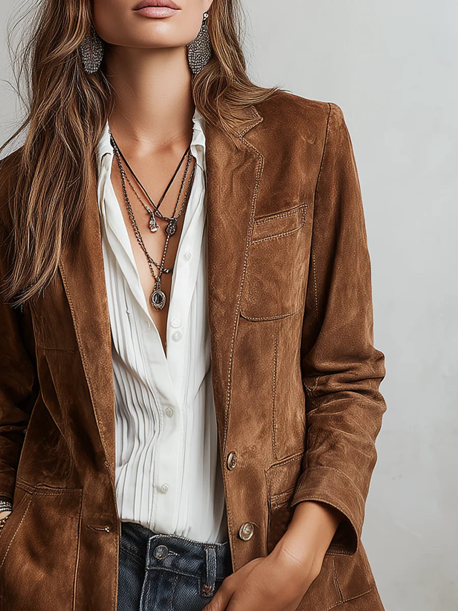 Michela | Blazer Vintage Marrone