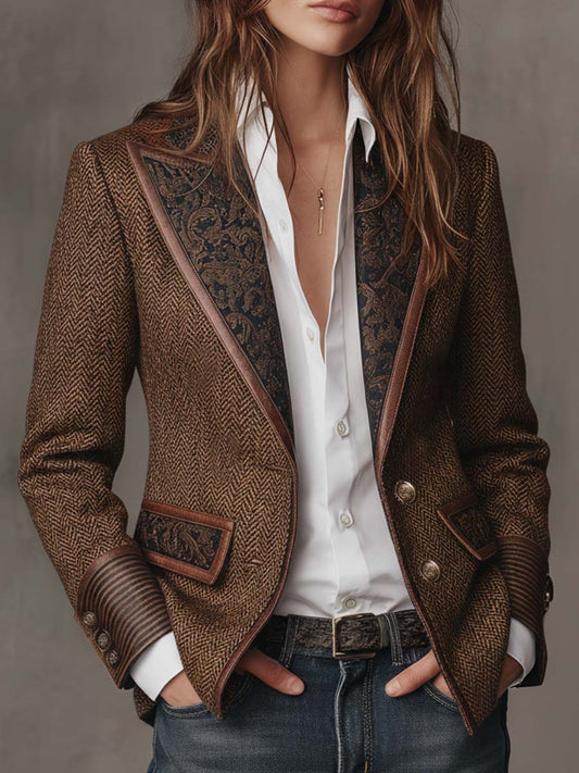 Gisella | Blazer con Inserti a Zigzag