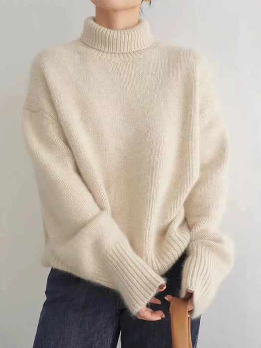 Maglione Cashmere Collo Alto Morbido