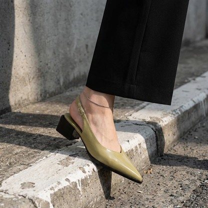 Emma | Scarpe Slingback Ortopediche con Tacco Comodo