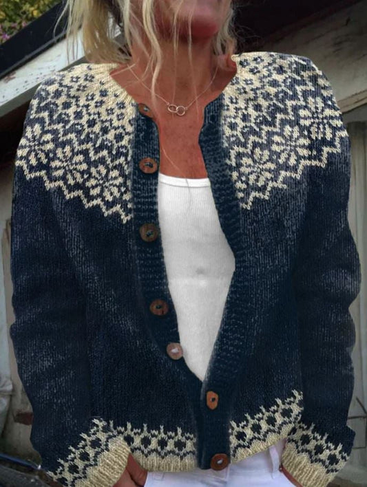 Mia | Cardigan Vintage in Maglia Accogliente