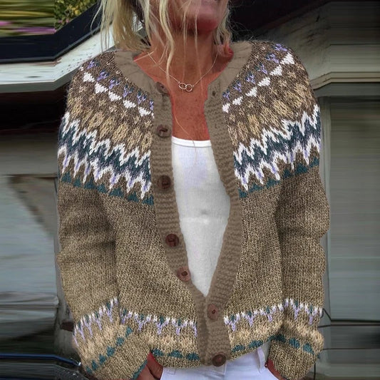Violet | Cardigan Vintage in Maglia Accogliente