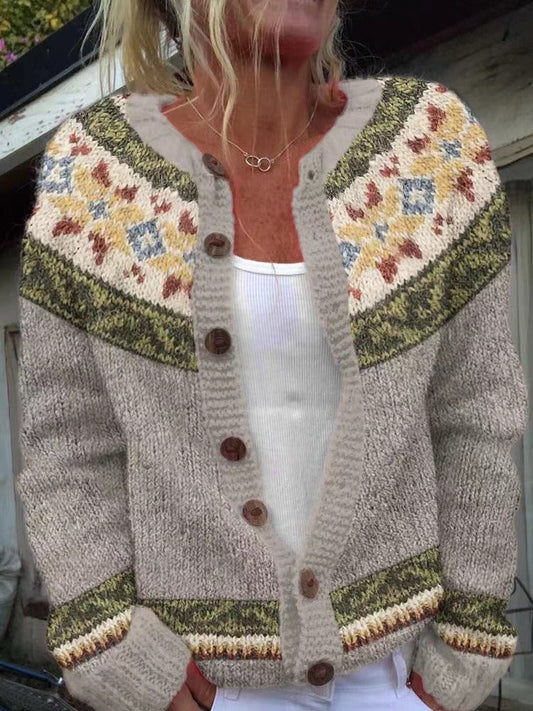 Hazel | Cardigan Vintage in Maglia Accogliente
