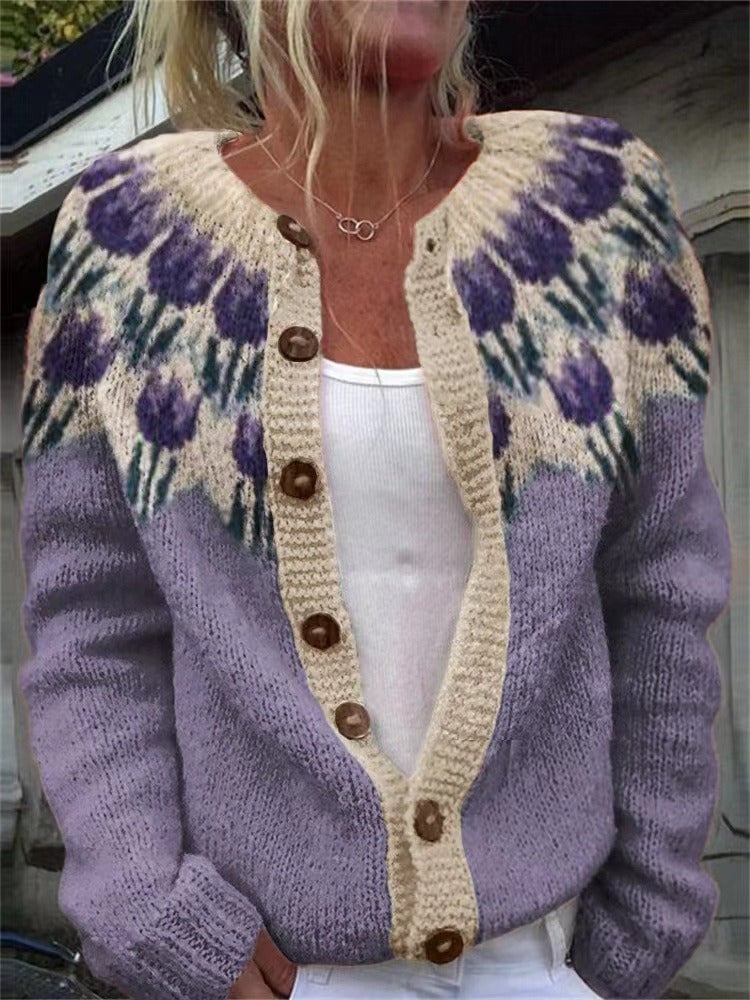 Sophia | Cardigan Vintage in Maglia Accogliente