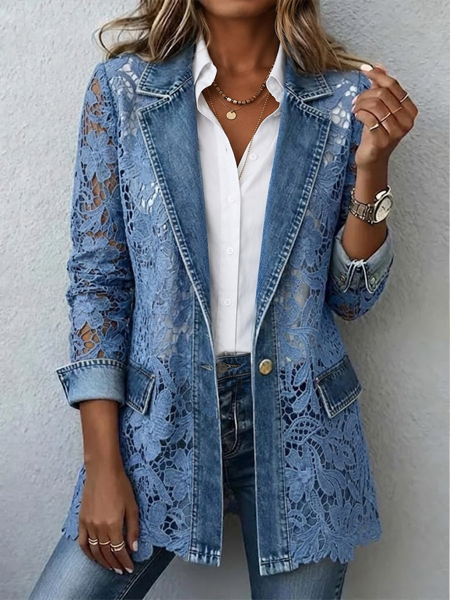 Alessia | Giacca con Pizzo Floreale