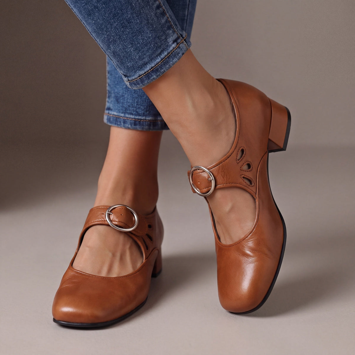 Giuseppina | Ballerine Mary Jane Comfort in Similpelle
