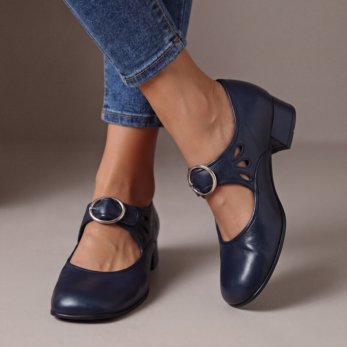 Giuseppina | Ballerine Mary Jane Comfort in Similpelle